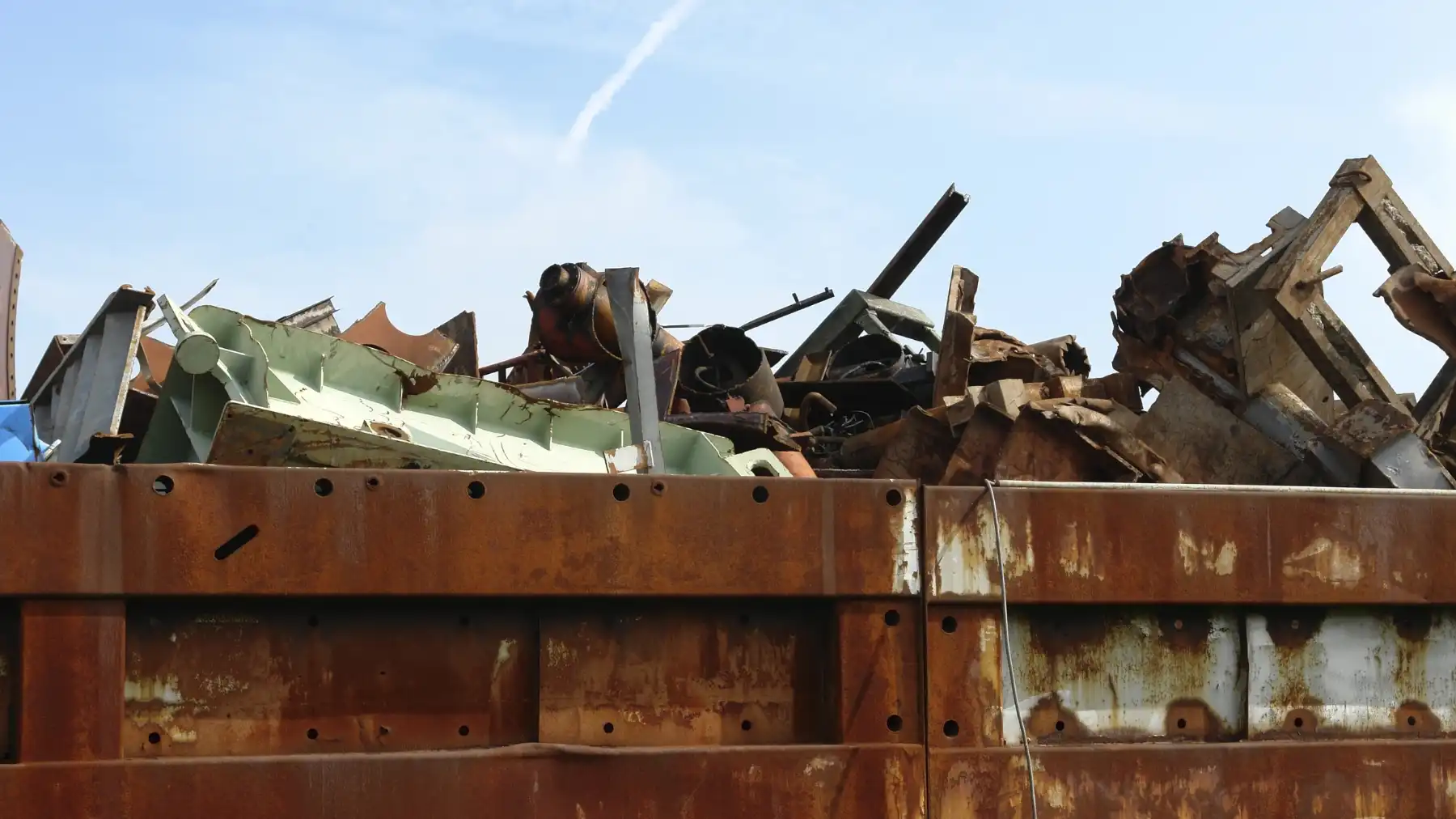 scrap metal bin